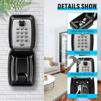 Niki | Outdoor Combination Key Lock Box – Wall Mount Weatherproof
