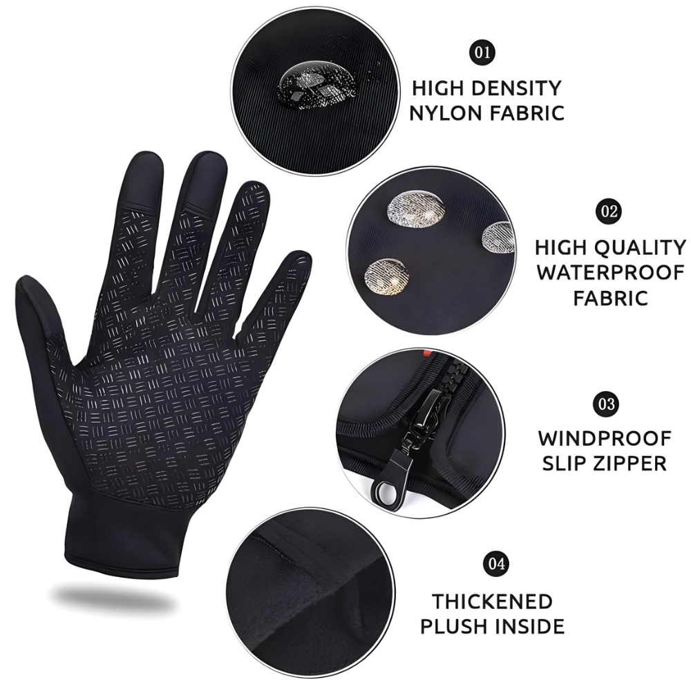 Niki | Warm Waterproof Winter Gloves with Touchscreen Capability