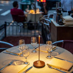 Niki | Cordless LED Accent Lamp with Tapered Base