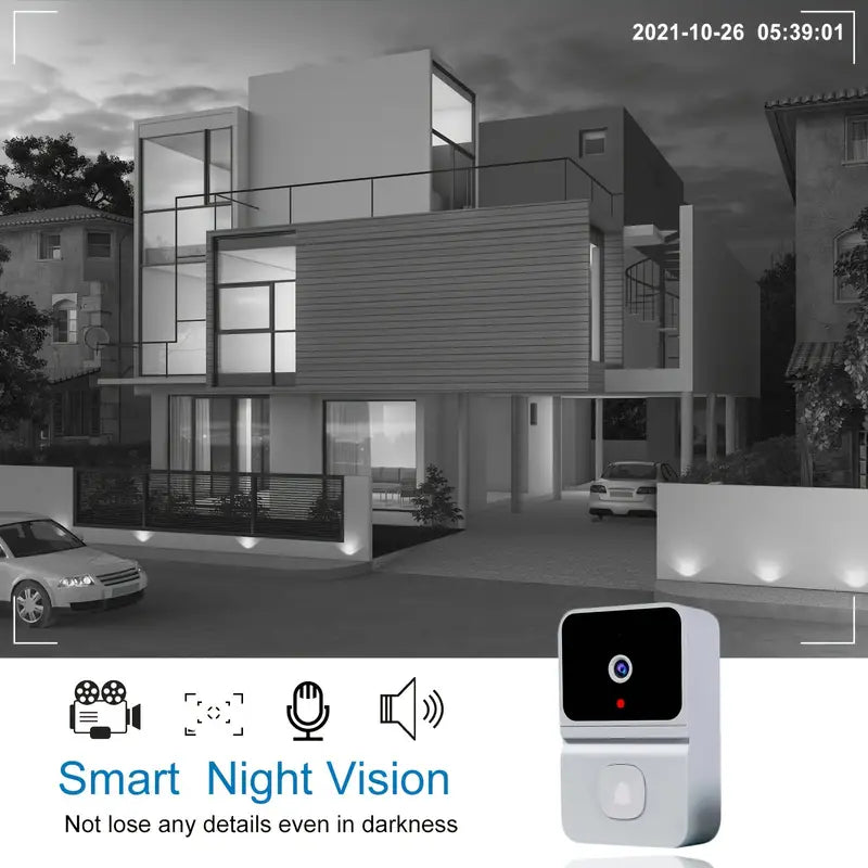 Niki | WiFi Video Doorbell: Night Vision, Two-Way Audio