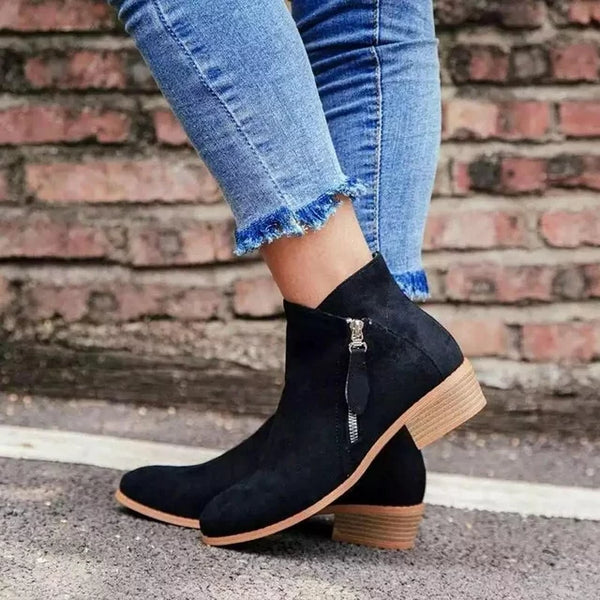 Niki | Comfortable Orthopedic Ankle Boots with Side Zip