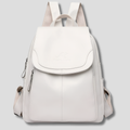 Niki | Women's Leather Backpack with Secure Closure and Embossed Detail