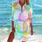 Women's Casual Beach Cover-Up Shirt