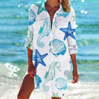 Women's Casual Beach Cover-Up Shirt