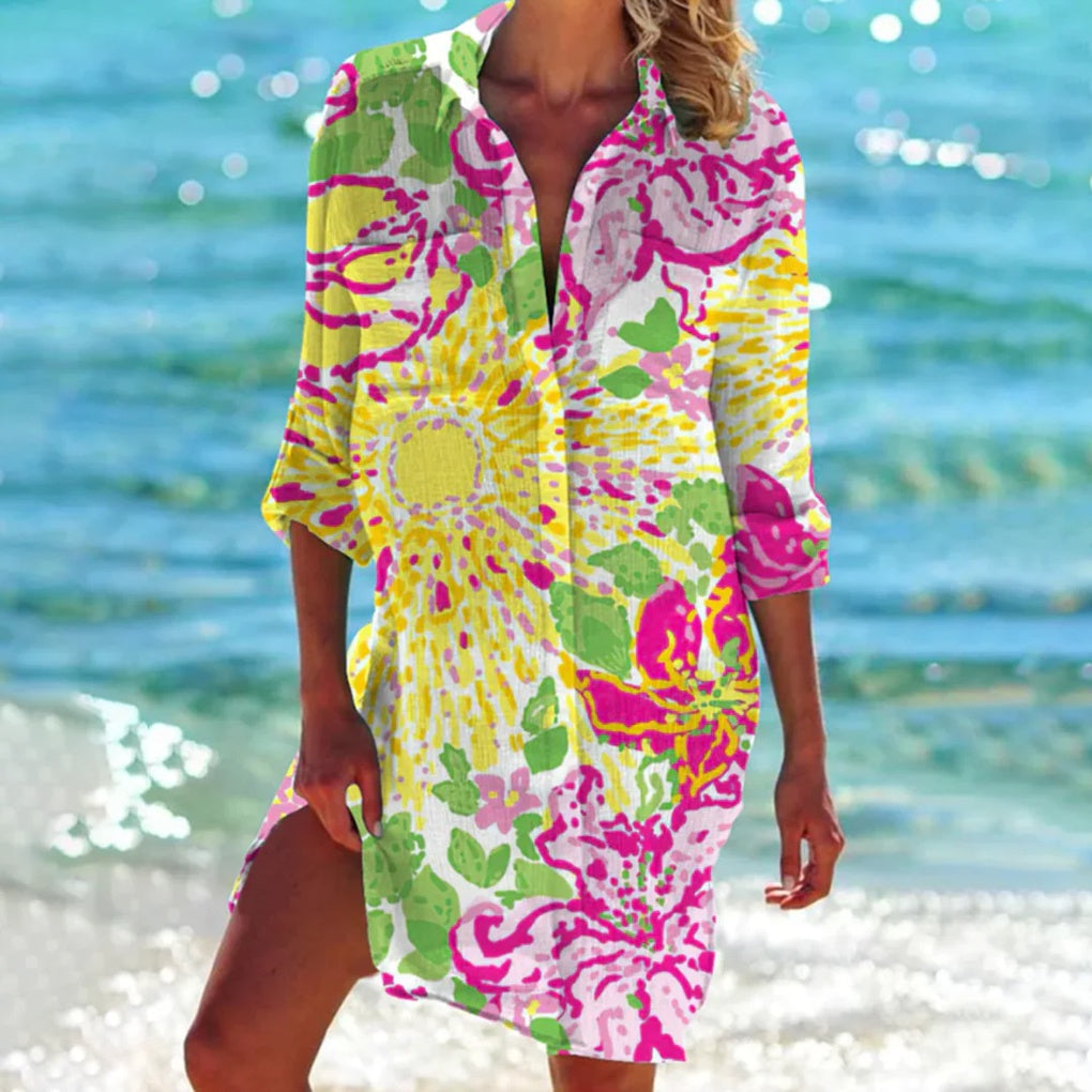 Women's Casual Beach Cover-Up Shirt