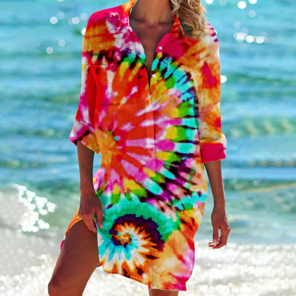 Women's Casual Beach Cover-Up Shirt