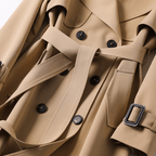 Women's Classic Belted Trench Coat