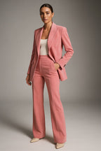 Women's Wide Leg Tailored Pant Suit