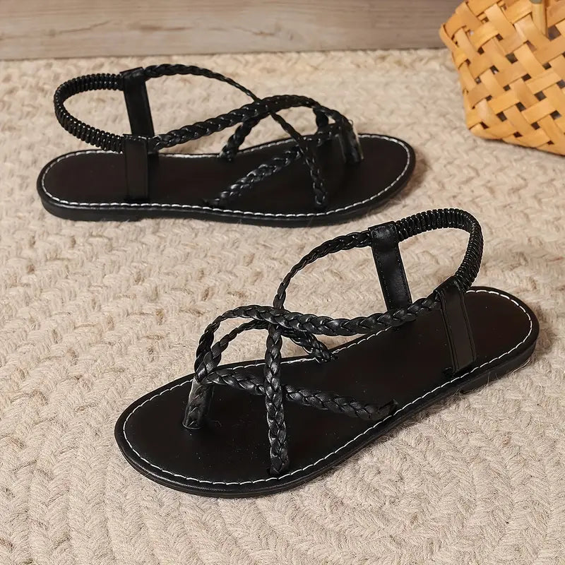 Niki | Comfortable Braided Flat Sandals for Women