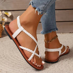 Niki | Comfortable Braided Flat Sandals for Women