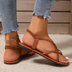 Niki | Comfortable Braided Flat Sandals for Women