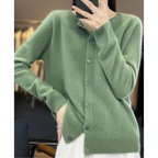 Women's Button-Front Cardigan in Merino Wool