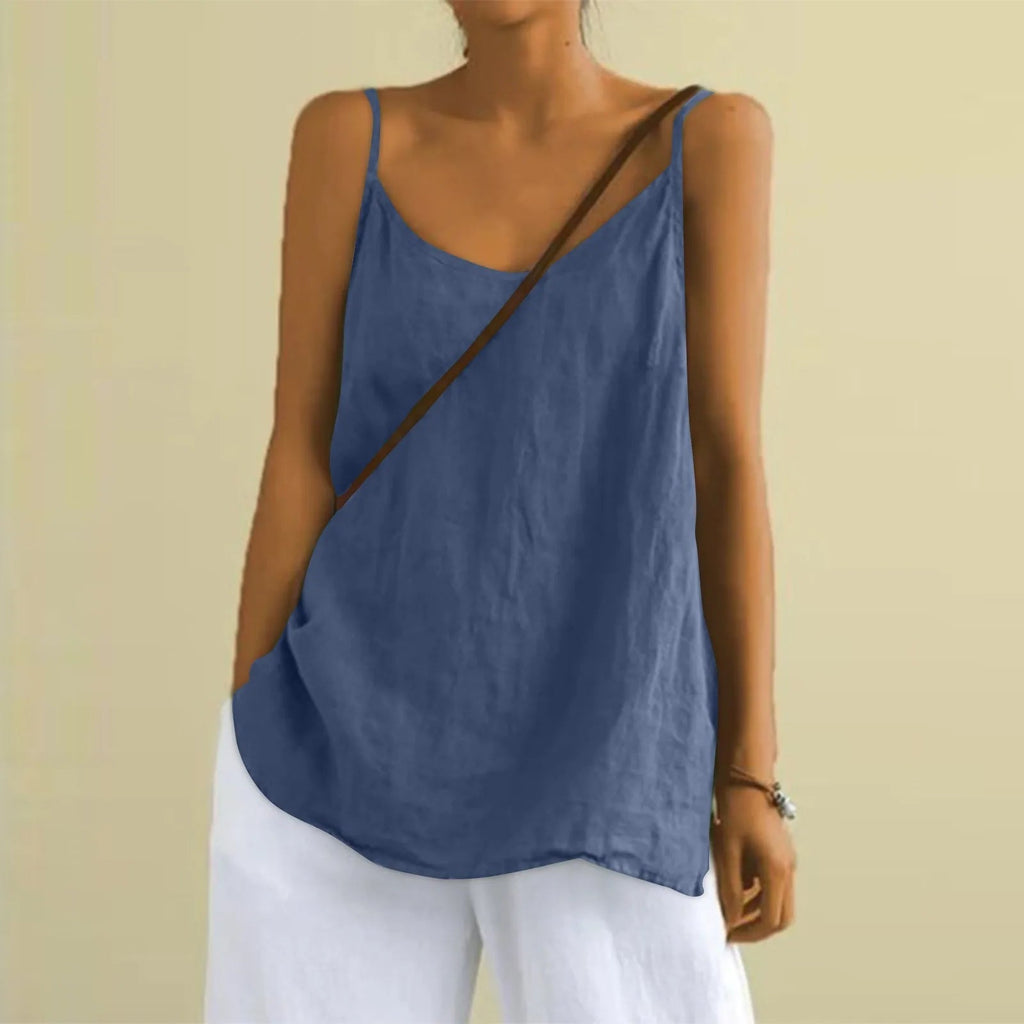 Niki | Women's Sleeveless V-Neck Knit Tank Top
