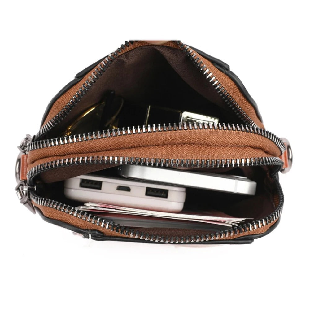 Niki | Women's Crossbody Phone Bag with Zipper Closure