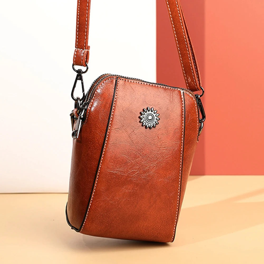 Niki | Women's Crossbody Phone Bag with Zipper Closure