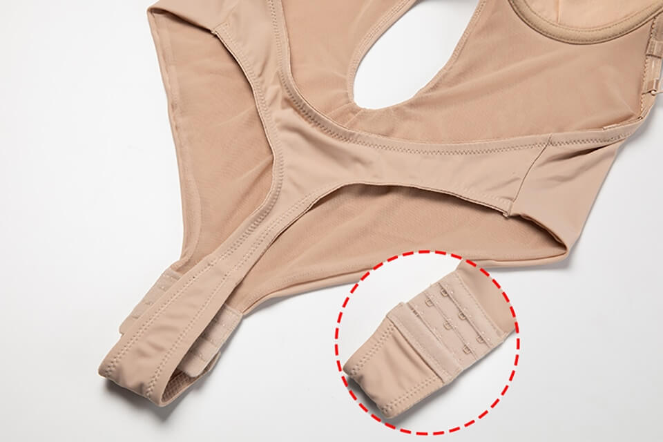 Niki | Women's Plunging Backless Bodysuit With Clear Straps