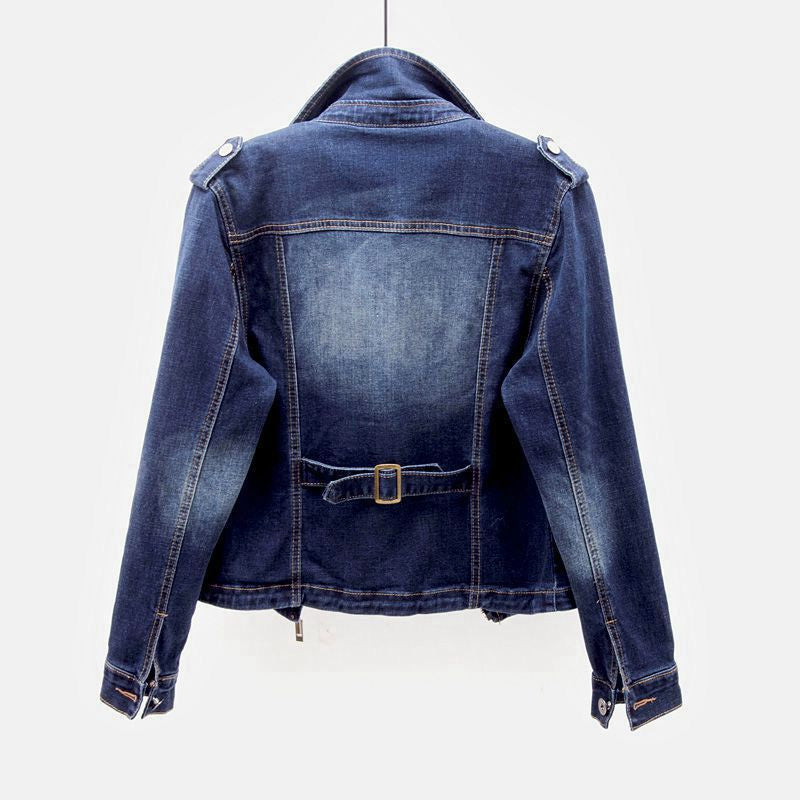 Niki | Women's Denim Biker Jacket Effortless Style