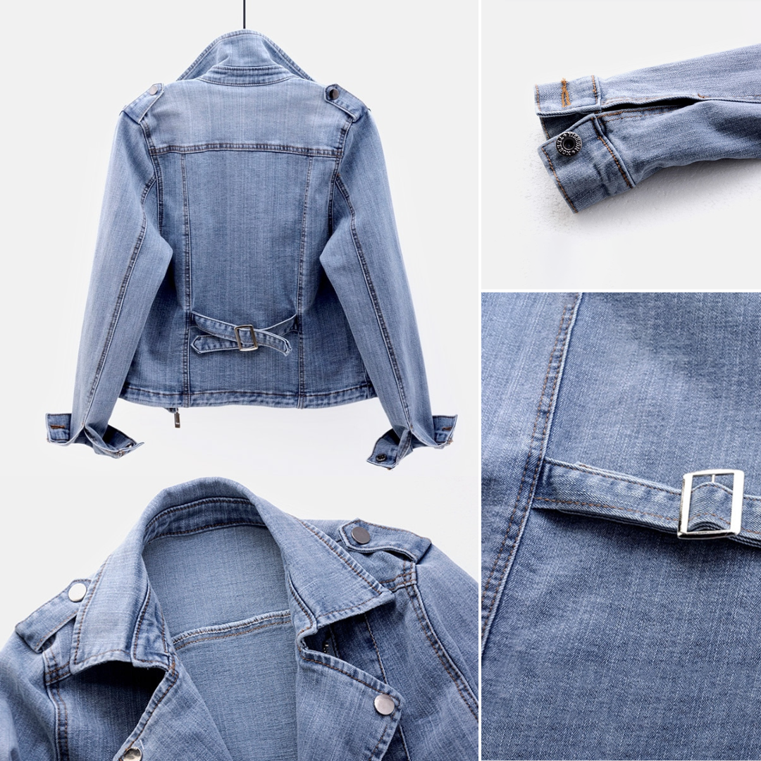 Niki | Women's Denim Biker Jacket Effortless Style