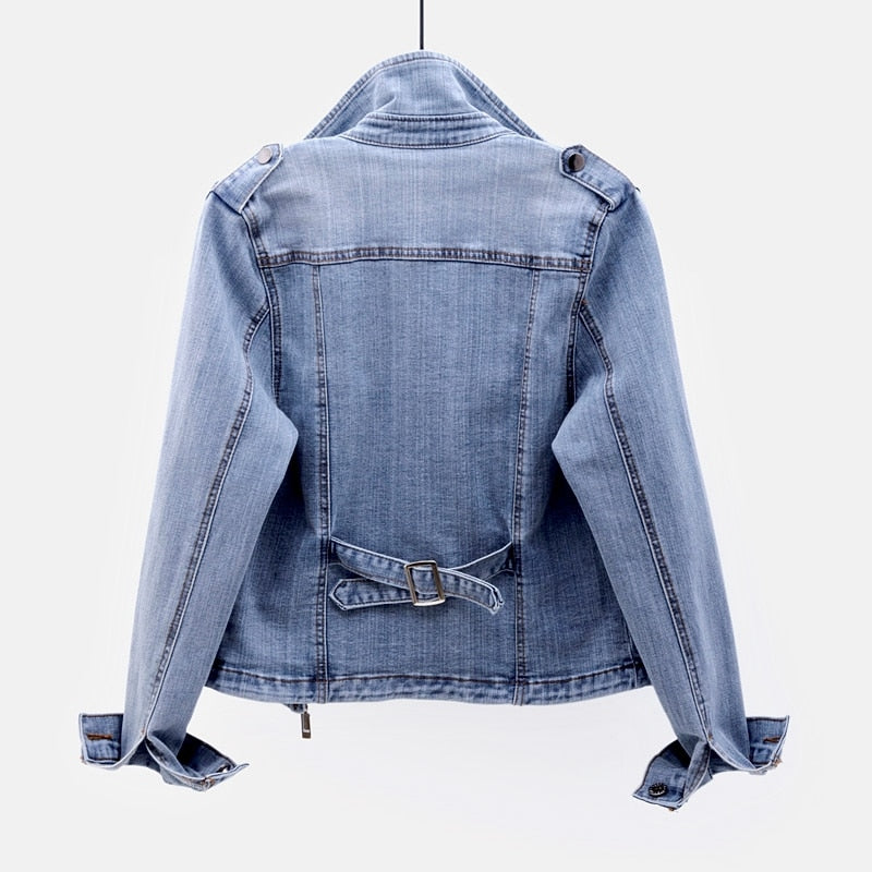 Niki | Women's Denim Biker Jacket Effortless Style