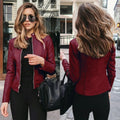 Women's Edgy Faux Leather Moto Jacket