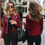 Women's Edgy Faux Leather Moto Jacket