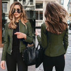 Women's Edgy Faux Leather Moto Jacket
