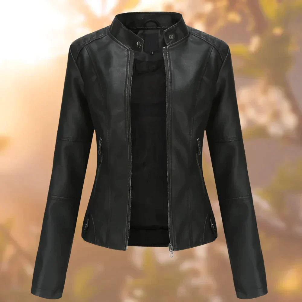 Niki | Women's Faux Leather Moto Jacket