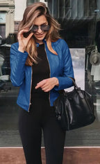 Women's Edgy Faux Leather Moto Jacket