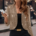 Sparkly Open-Front Cardigan for Women
