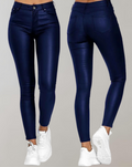 High-Waist Faux Leather Pants for a Sleek Look