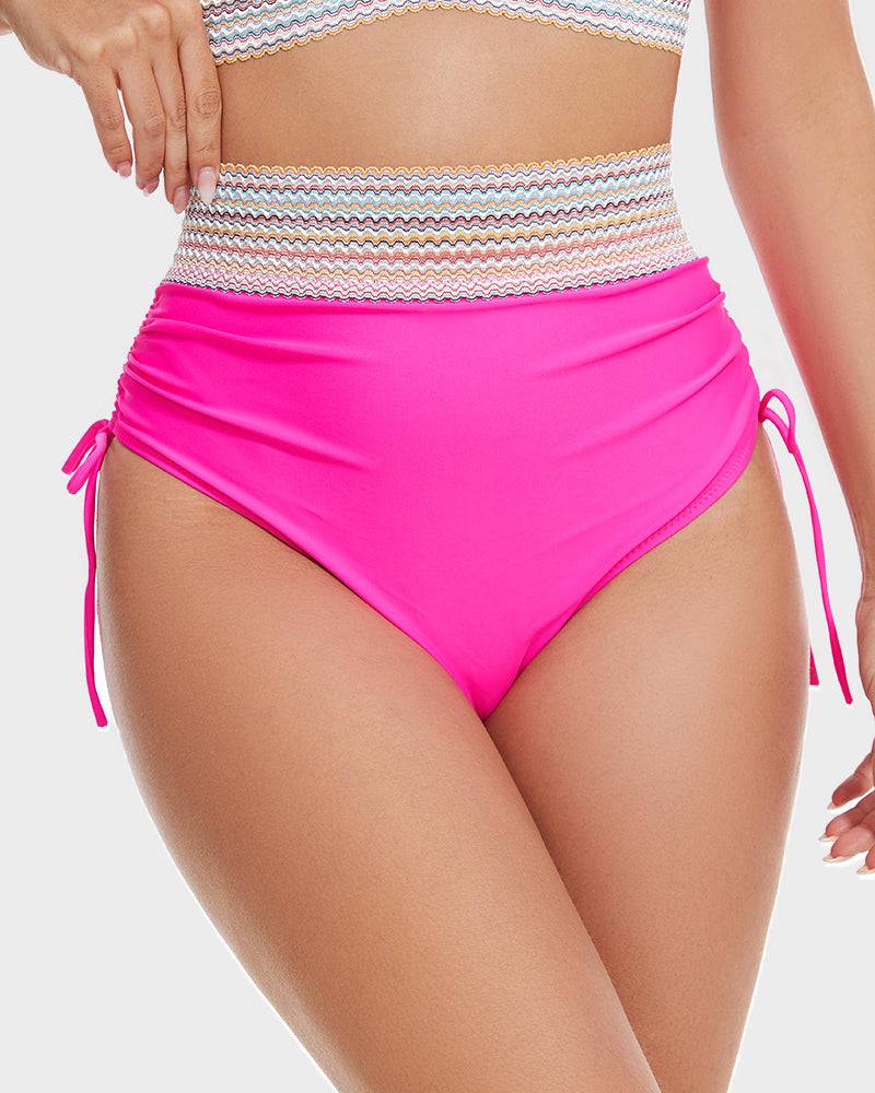 Niki | High Waist Ruched Bikini Swimsuit