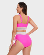 Niki | High Waist Ruched Bikini Swimsuit