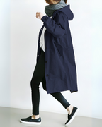 Relaxed Hooded Trench Coat