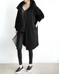 Relaxed Hooded Trench Coat