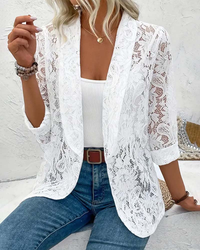 Niki | Elegant Lace Blazer