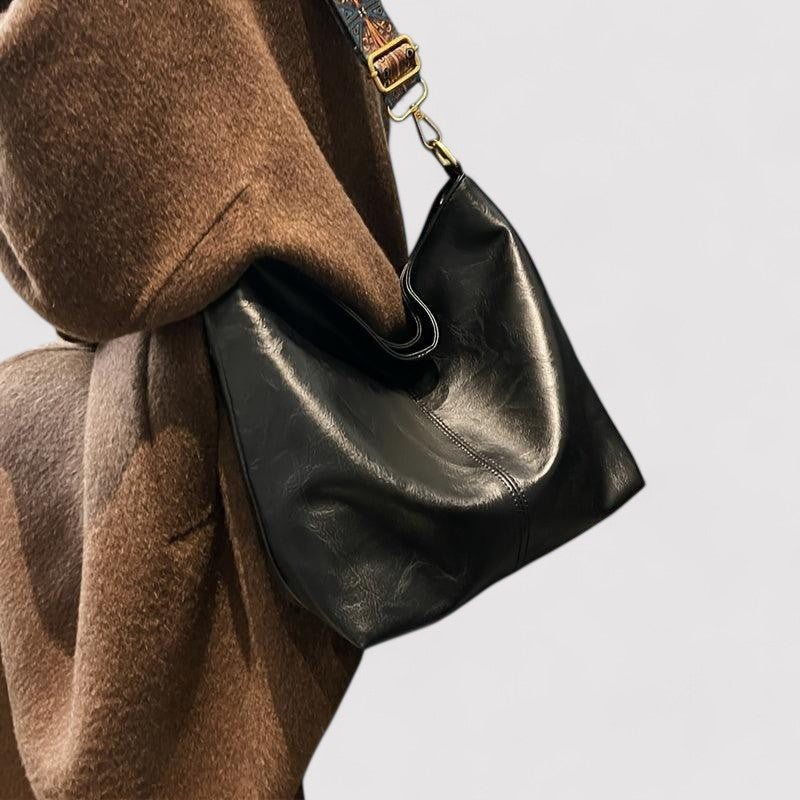 Women's Large Capacity Tote Bag with Decorative Strap