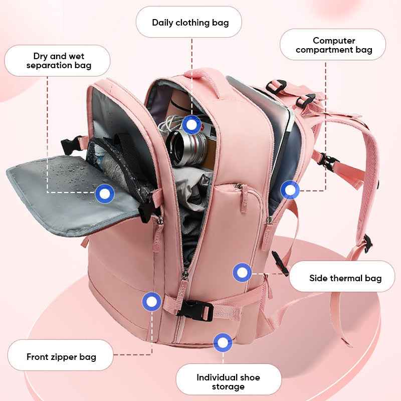 Niki | Women's Large Waterproof Travel Backpack