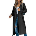 Elegant Long Double-Breasted Trench Coat