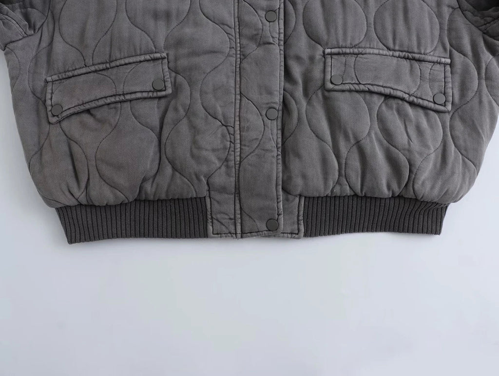 Niki | Relaxed Quilted Bomber Jacket