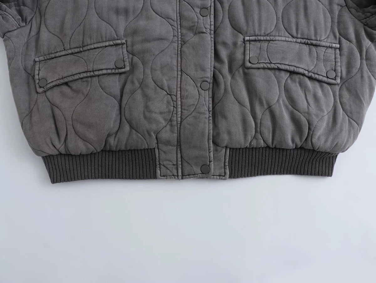 Niki | Relaxed Quilted Bomber Jacket