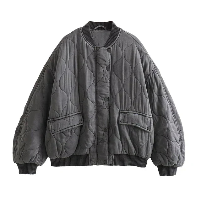 Niki | Relaxed Quilted Bomber Jacket