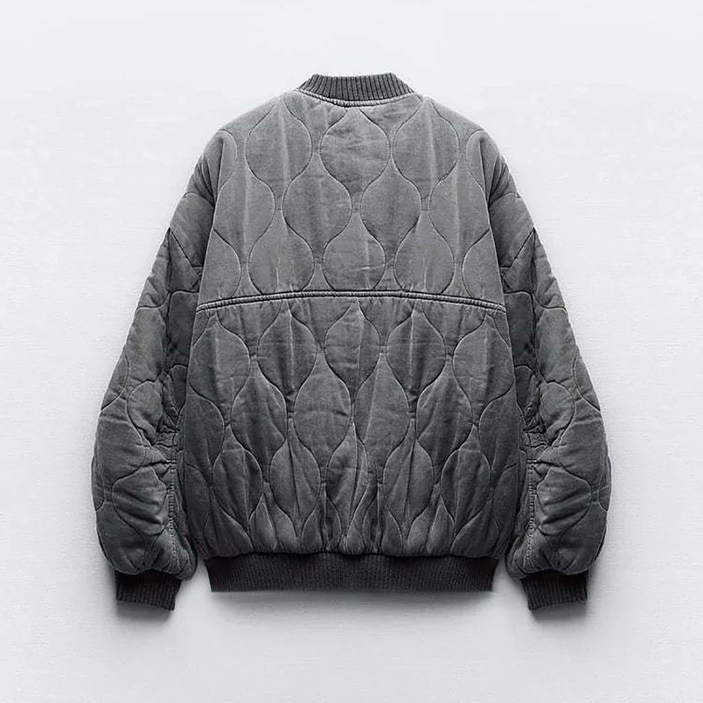 Niki | Relaxed Quilted Bomber Jacket