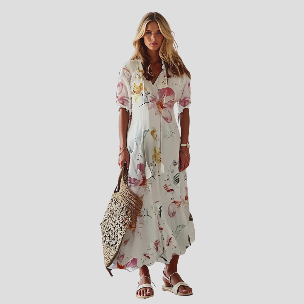 Maxi Dress with Tiers for a Bohemian Look