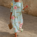 Niki | Women's Elegant Floral Midi Dress