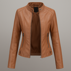 Niki | Edgy Faux Leather Moto Jacket
