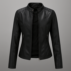 Niki | Edgy Faux Leather Moto Jacket
