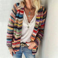 Women's Cozy Textured Stripe Cardigan
