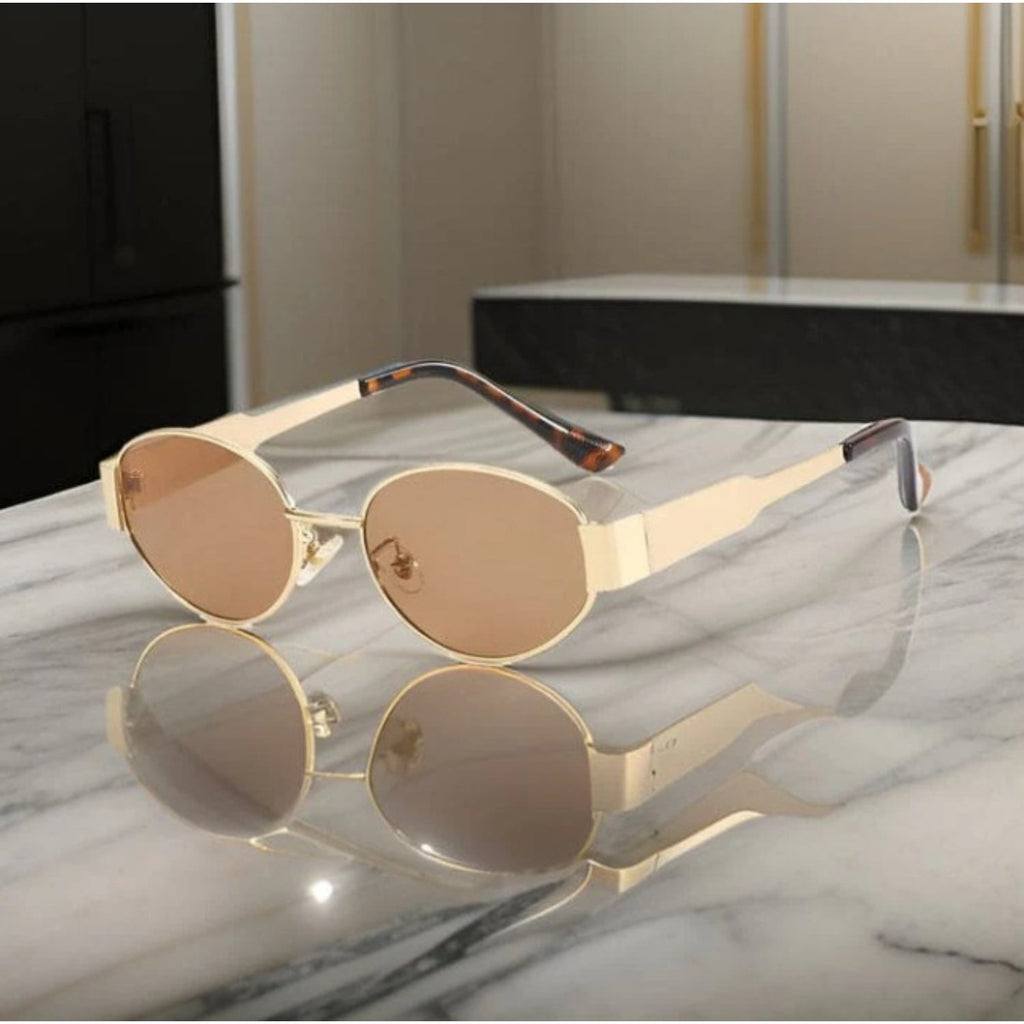 Niki | Women's Oval Sunglasses with Contemporary Frames