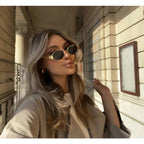 Niki | Women's Oval Sunglasses with Contemporary Frames