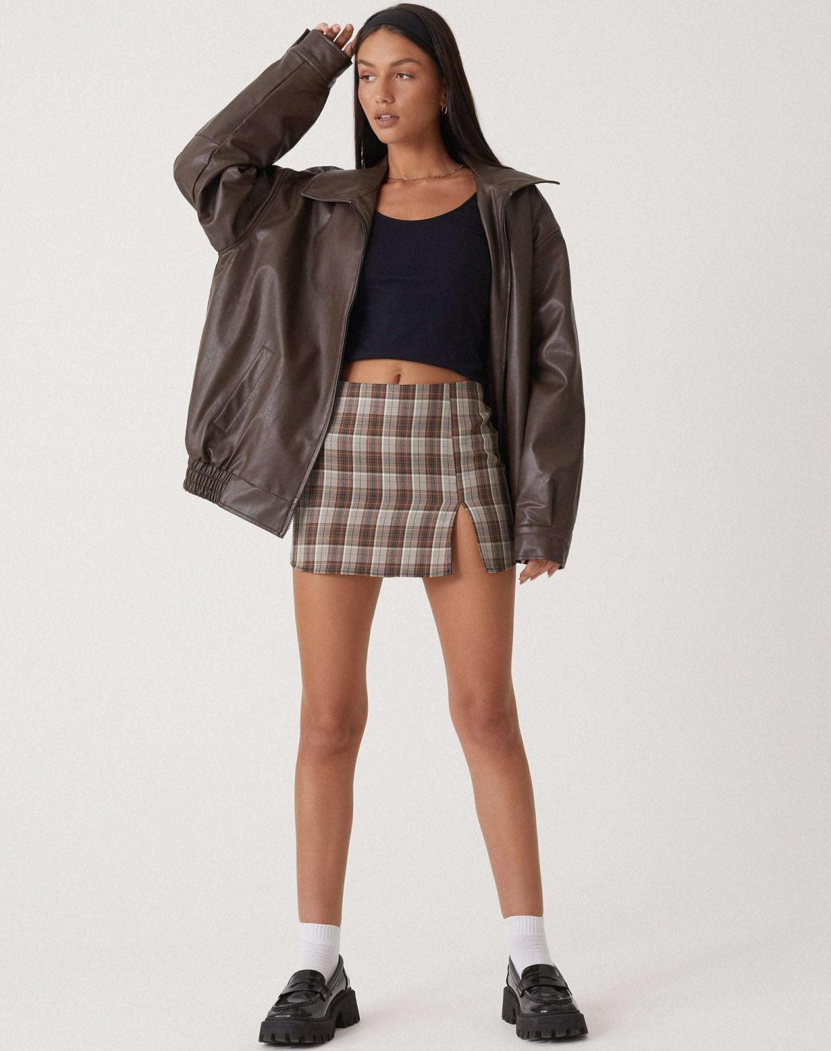 Oversized Comfort Leather Jacket for Women